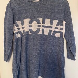 Madewell Light Blue Knit Top